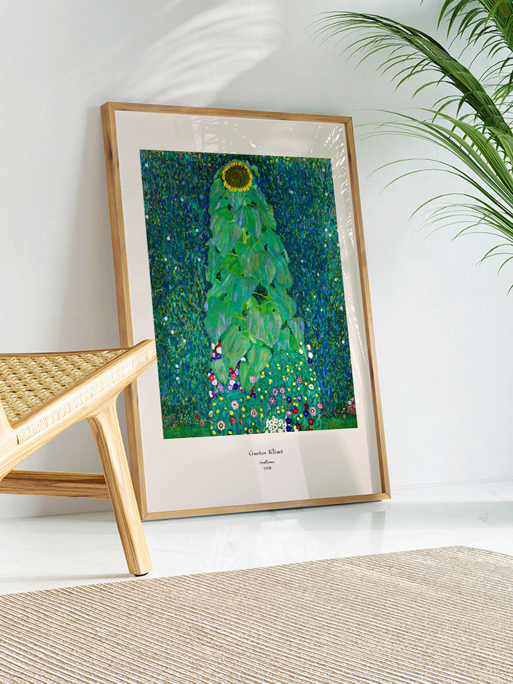 Gustav Klimt The Sunflower - Art Print Poster