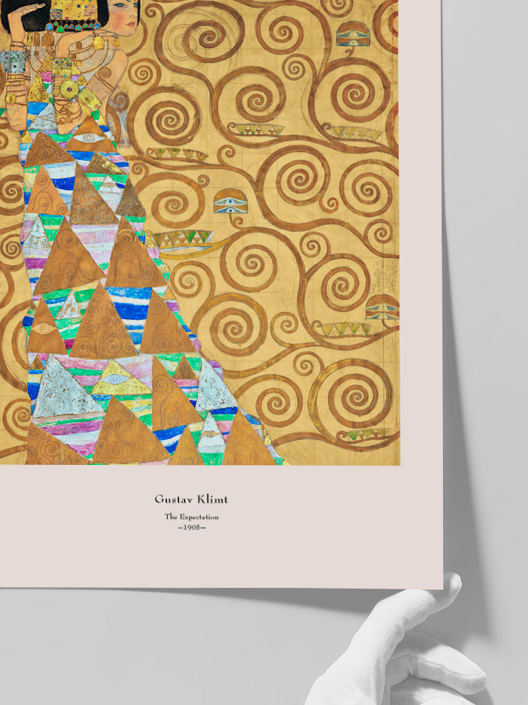 Klimt The Expectation - Art Print Poster