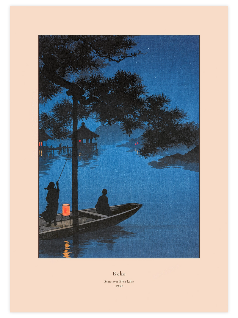 Koho, Stars over Biwa Lake - Art Print Ünlü Ressamlar Poster