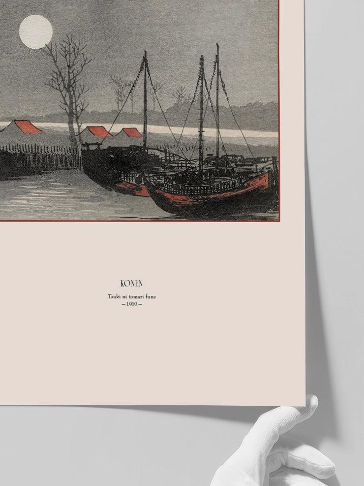 Konen, Boats and Houses - Art Print Poster