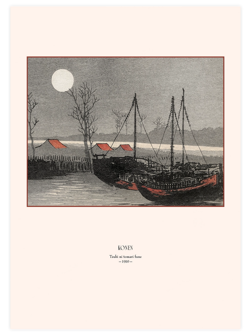 Konen, Boats and Houses - Art Print Ünlü Ressamlar Poster