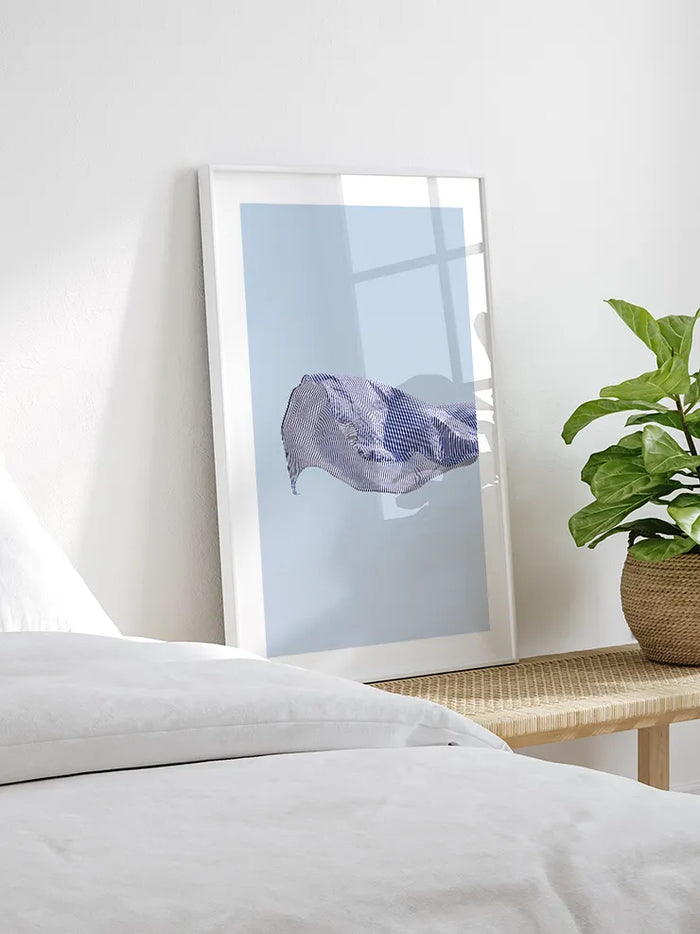 Minimal tekstil fotoğraf sanat tablosu
