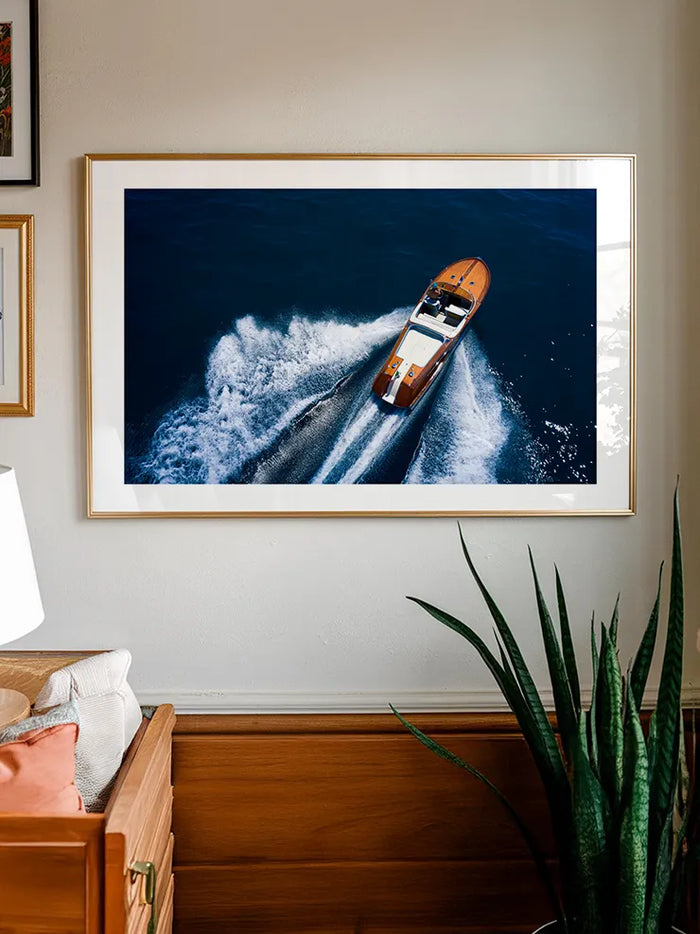 Mavi Sularda - Art Print