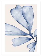 Blue Leaves N3 Poster - Giclée Baskı