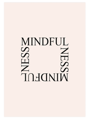 Mindfulness Poster - Giclée Baskı