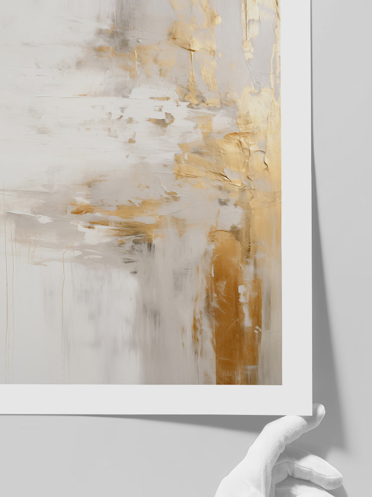 Splash of Gold - Art Print Poster