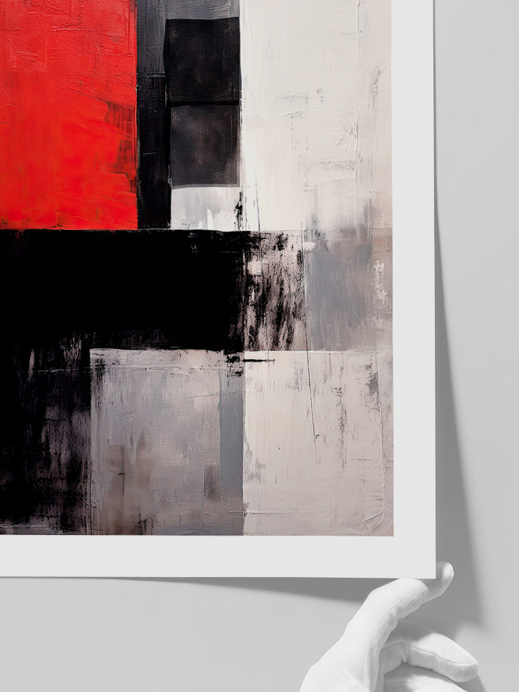 The Red Block - Art Print Poster