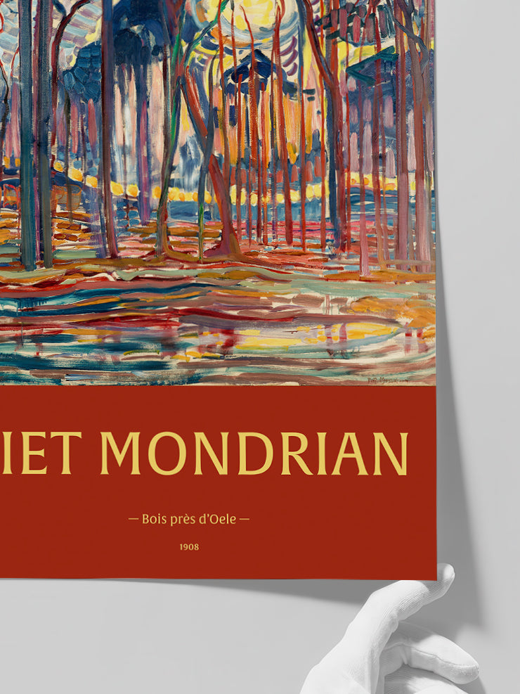 Mondrian Bois Près d'Oele - Art Print Poster
