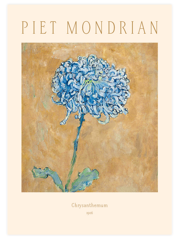 Piet Mondrian Chrysanthemum - Poster Seti Duo Poster