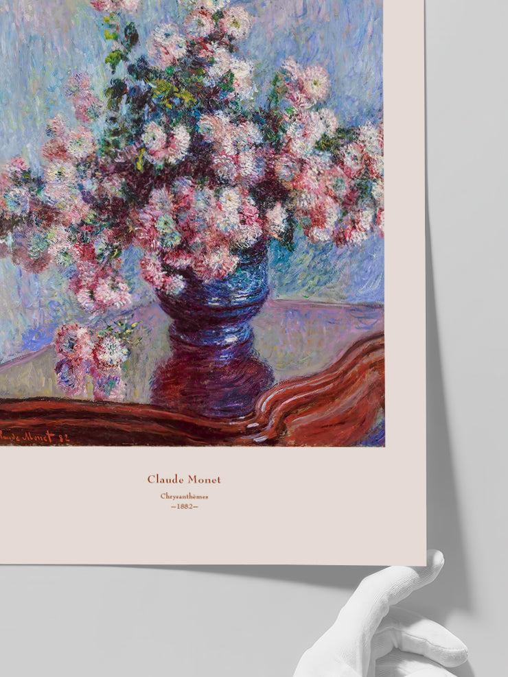 Monet Chrysanthemums - Art Print Poster