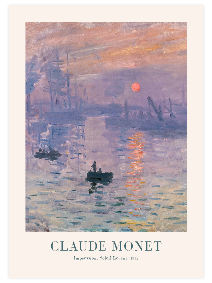 Monet Soleil Levant - Poster Seti Duo