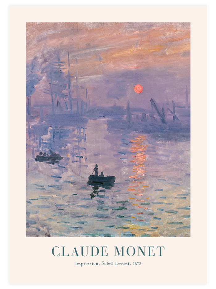 Monet Soleil Levant - Poster Seti Duo