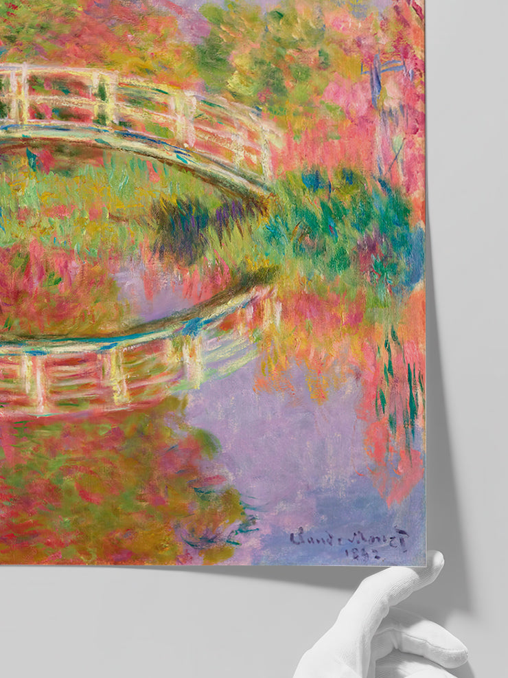 Monet Japanese Footbridge, Giverny - Art Print Poster