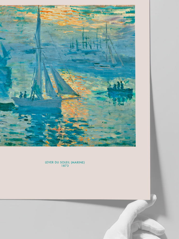 Monet Sunrise (Marine) - Art Print Poster