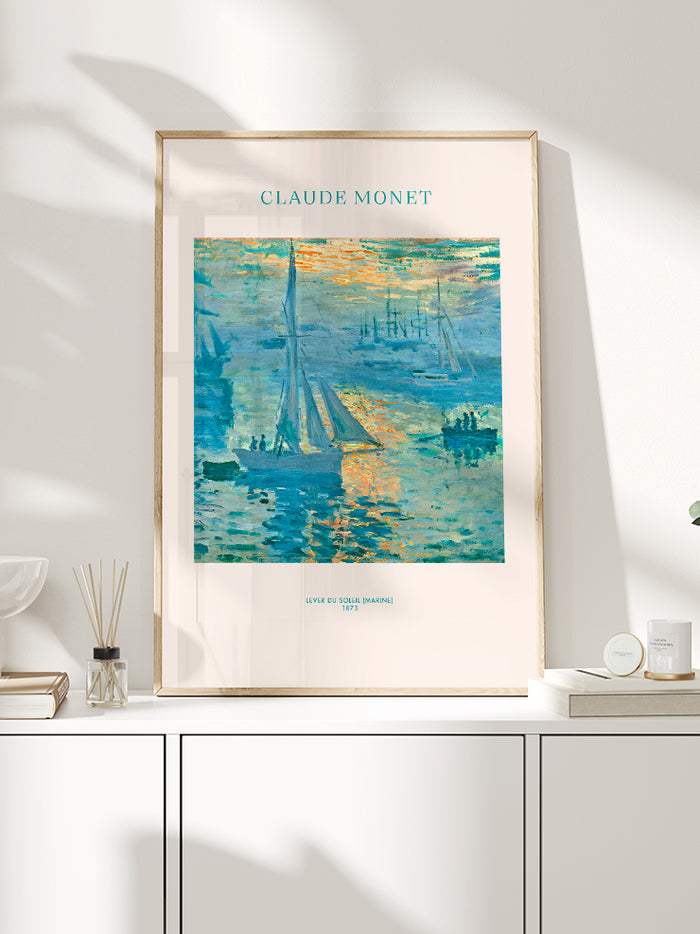 Monet Sunrise (Marine) - Art Print Poster