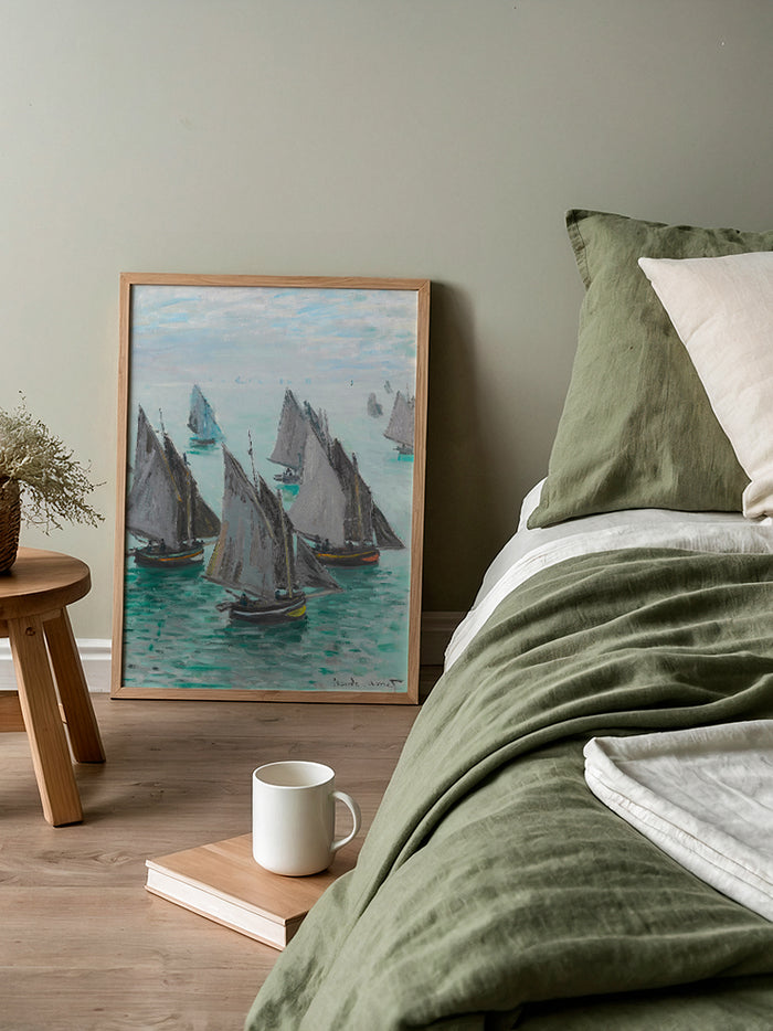 Claude Monet Fishing Boats - Art Print Poster
