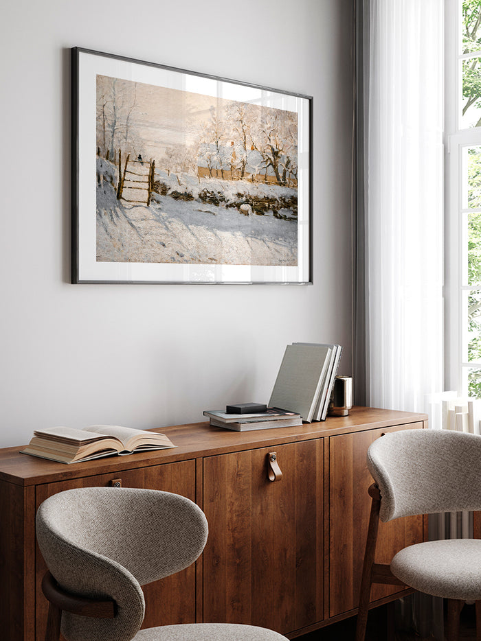 Claude Monet The Magpie - Art Print Poster