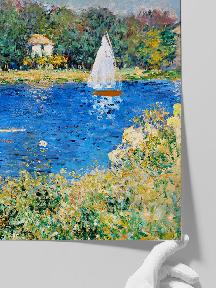 Monet The Seine at Argenteuil - Art Print Poster