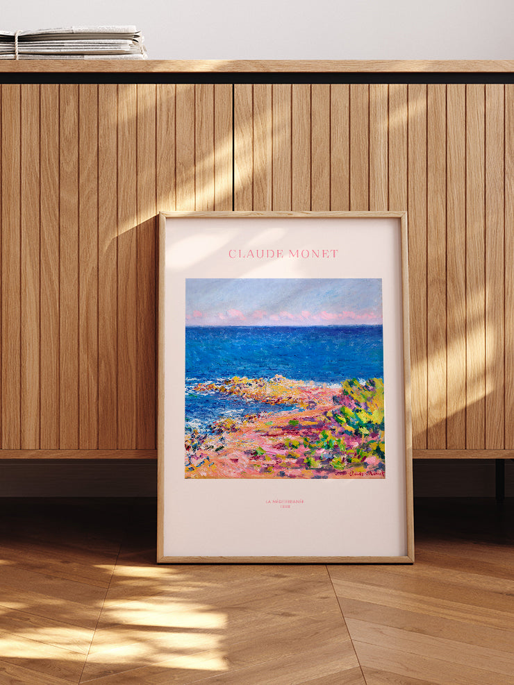 Monet The Mediterranean - Art Print Poster