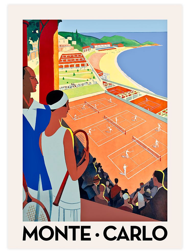 Vintage Monte Carlo - Poster Seti Duo Poster