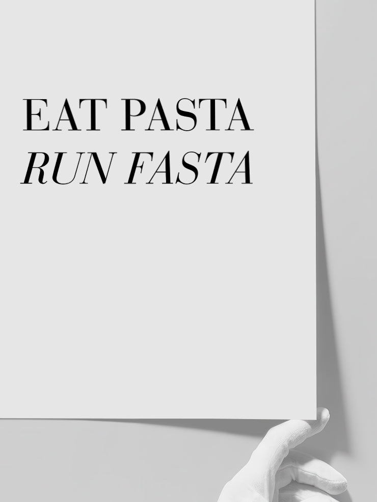 Eat Pasta - Art Print Poster