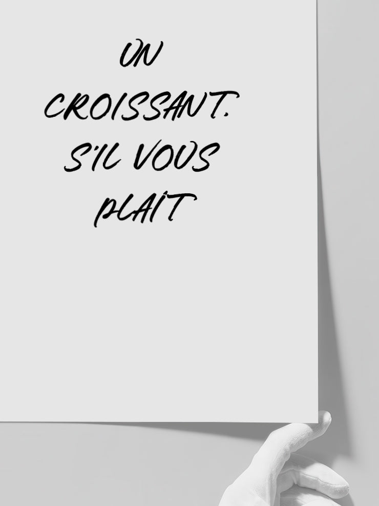 Un Croissant - Art Print Poster