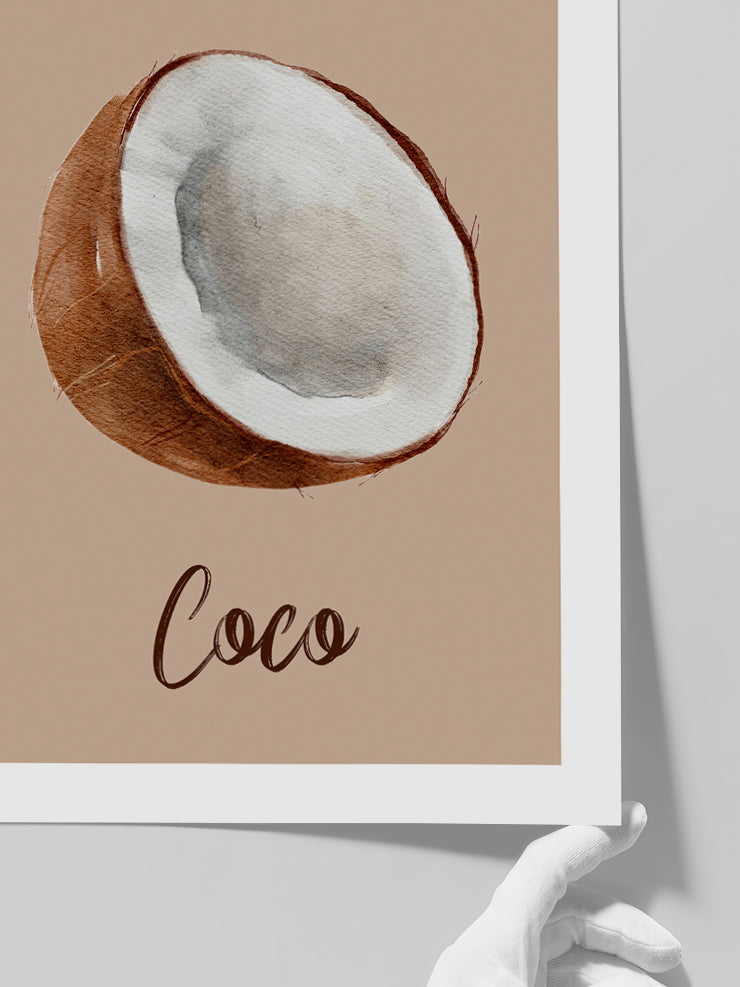 Coconut - Art Print Poster