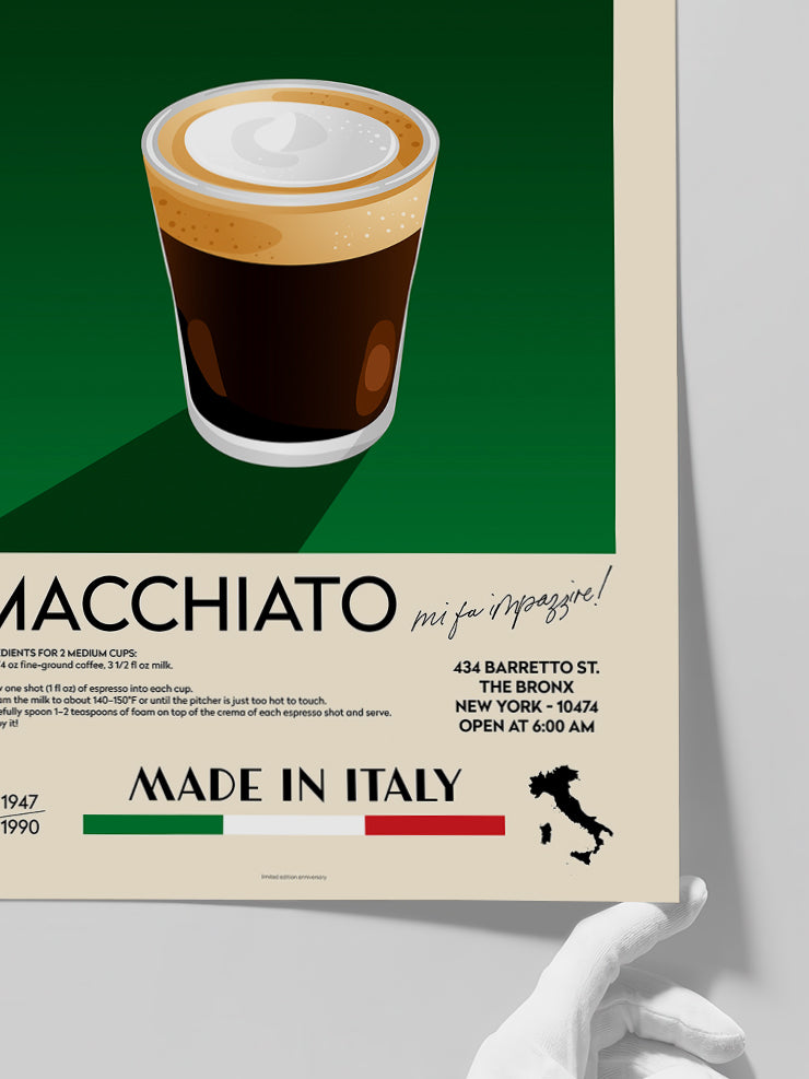 The Coffee Club Macchiato - Art Print Poster