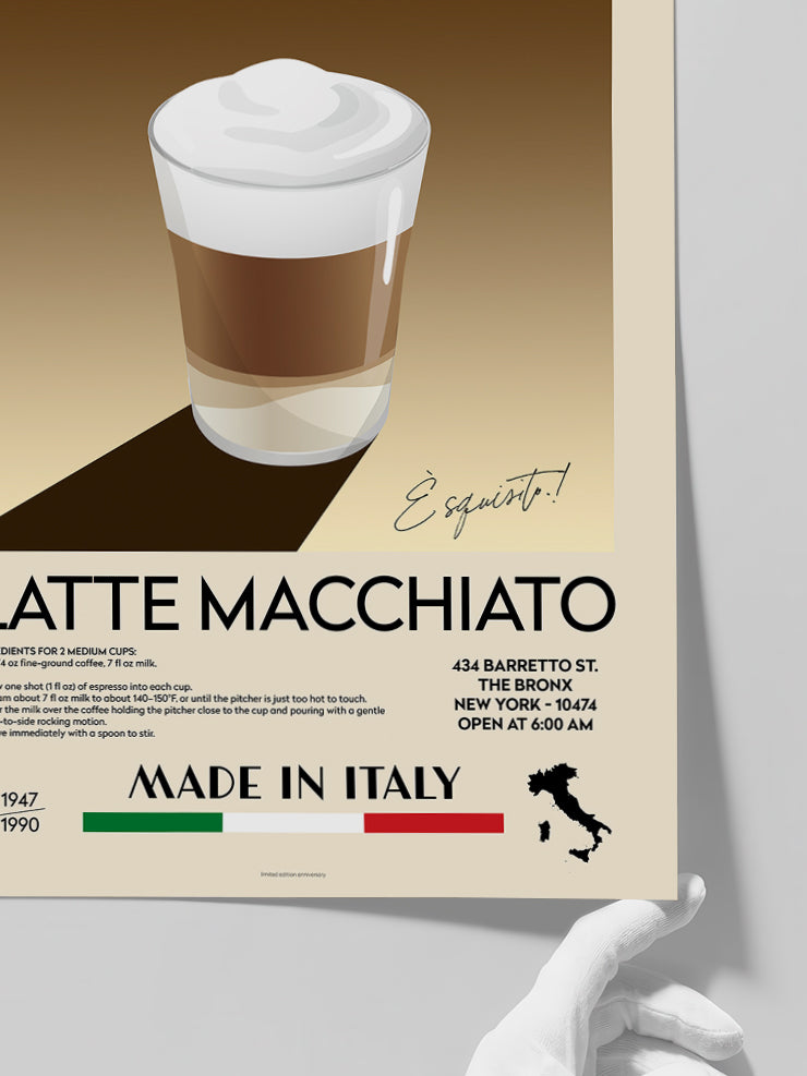 The Coffee Club Latte Macchiato - Art Print Poster
