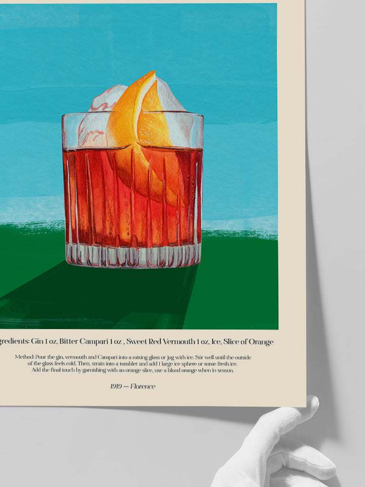 Negroni - Art Print Poster