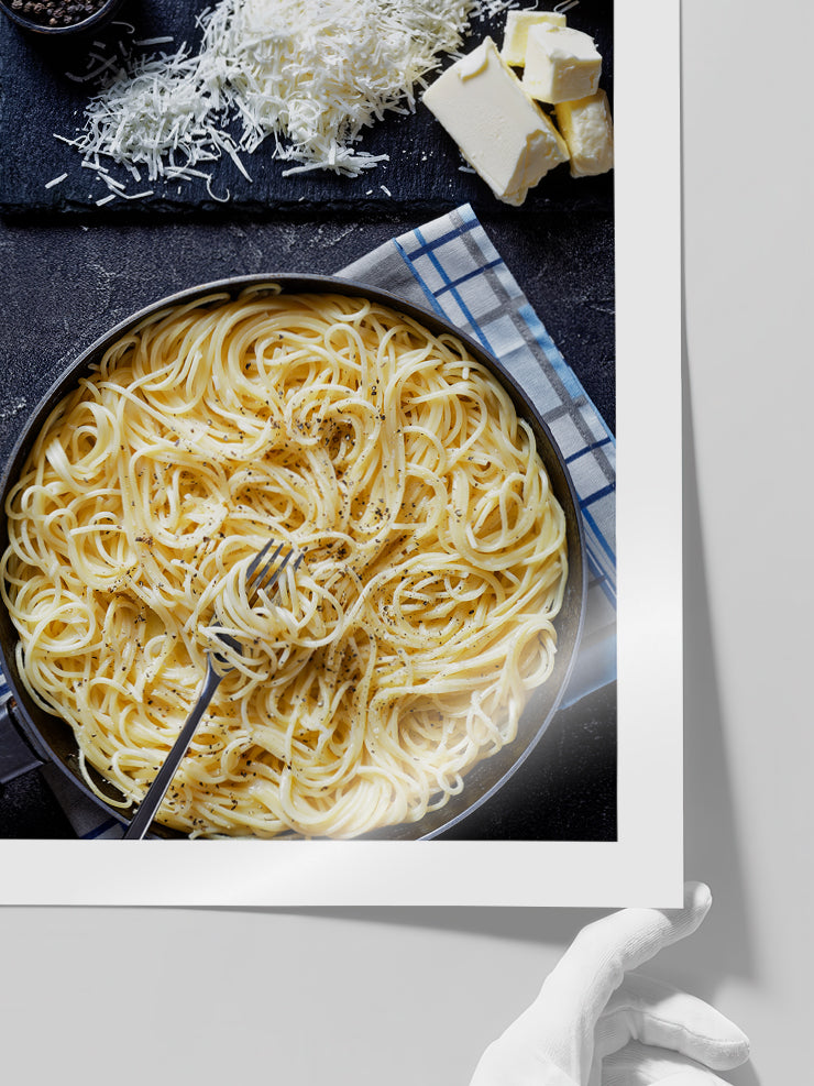The Art Of Eating Pasta - Art Print Poster