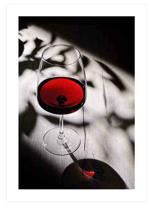 Kırmızı Şarap Poster - Giclée Baskı