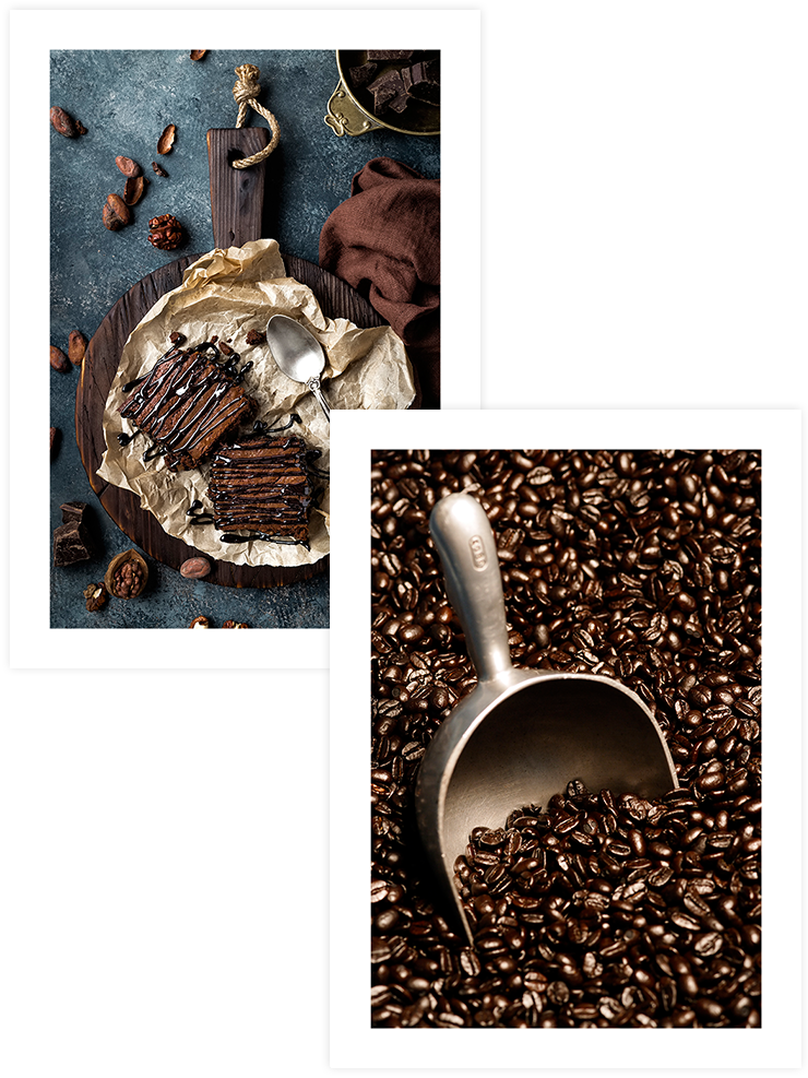 Brownie & Coffee - Poster Seti Duo Mutfak Poster