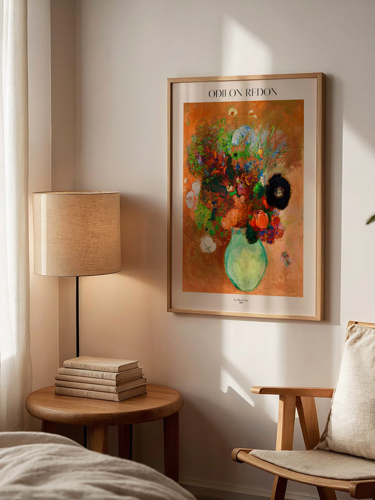 Odilon Redon Le Pavot Noir - Art Print Poster