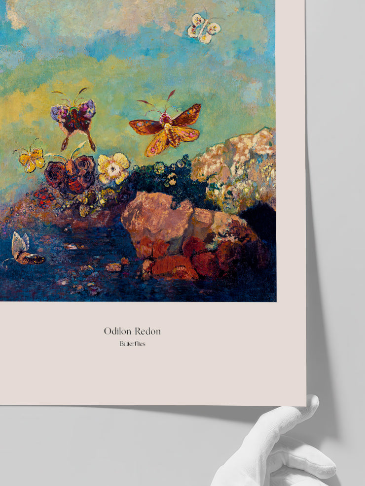 Odilon Redon Butterflies - Art Print Poster