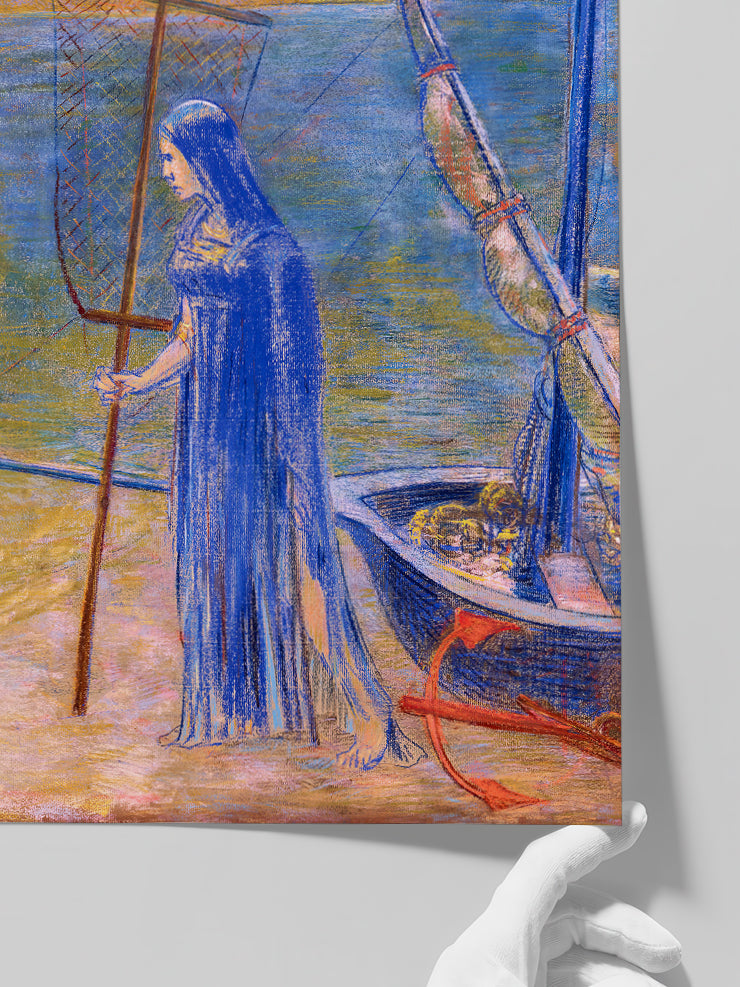 Odilon Redon The Fisherwoman - Art Print Poster