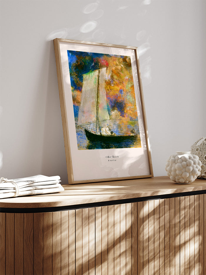 Odilon Redon Flower Clouds - Art Print Poster