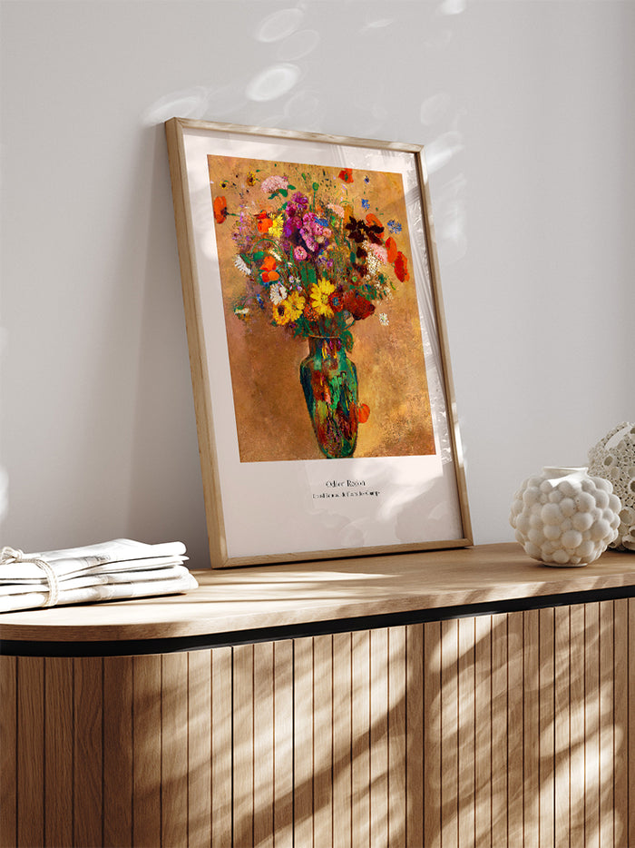 Odilon Redon Grand Bouquet de Fleurs des Champs - Art Print Poster