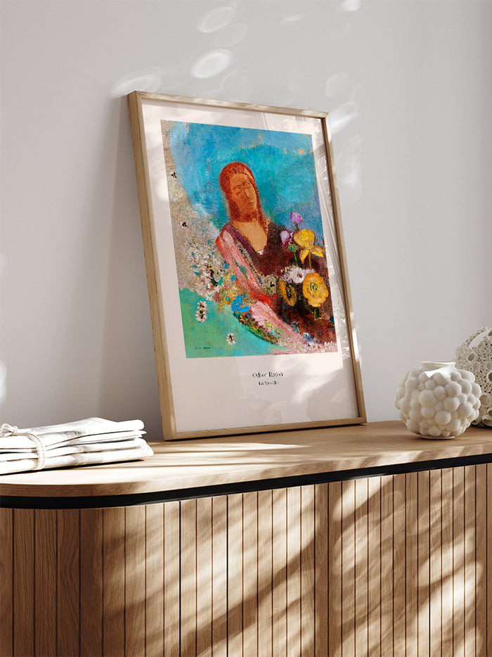Odilon Redon Les Yeux Clos - Art Print Poster