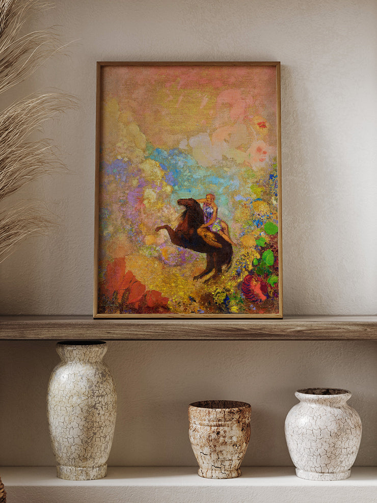 Odilon Redon Muse of Pegasus - Art Print Poster