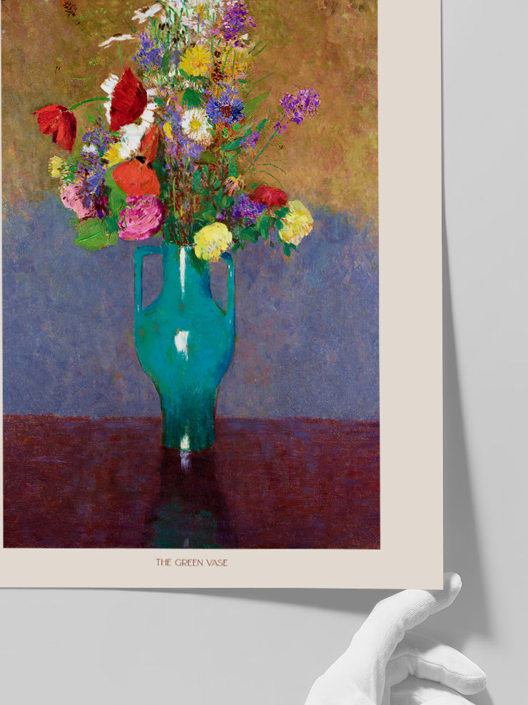 Odilon Redon The Green Vase - Art Print Poster