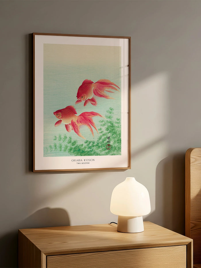 Ohara Koson, Two Goldfish - Art Print Poster