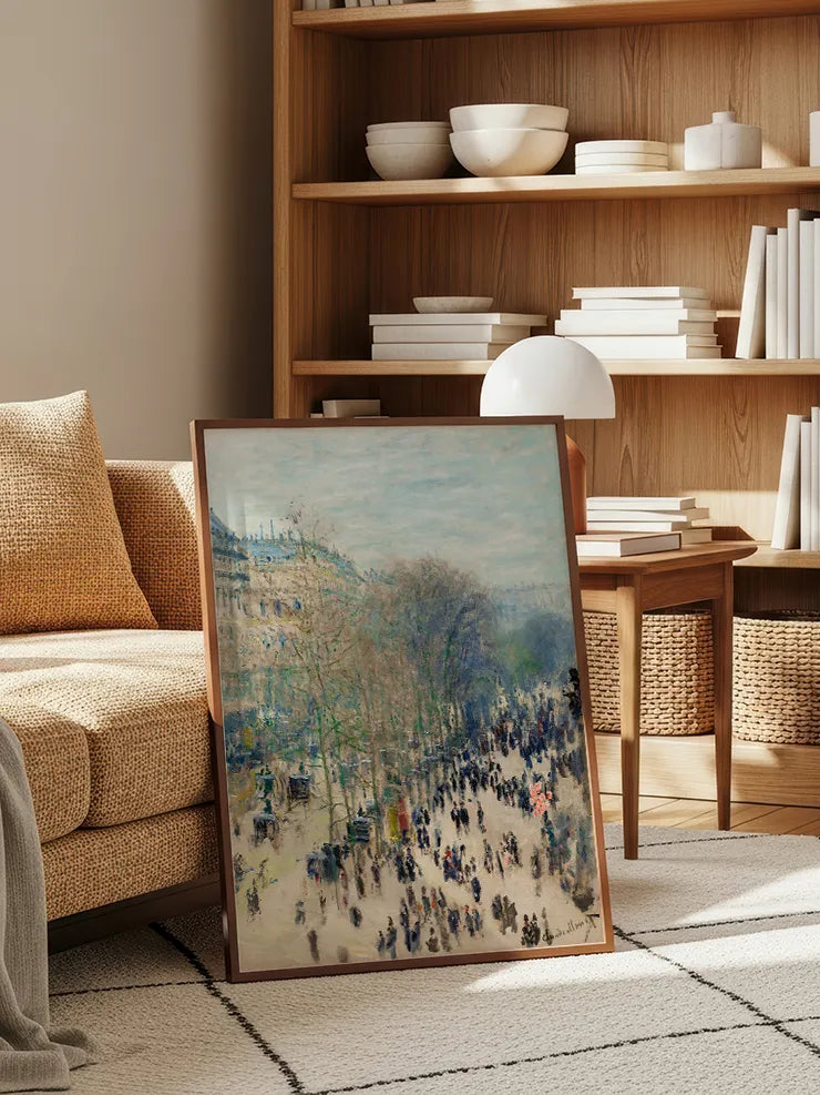 Monet’nin ağaçlı şehir caddesi görünümü.