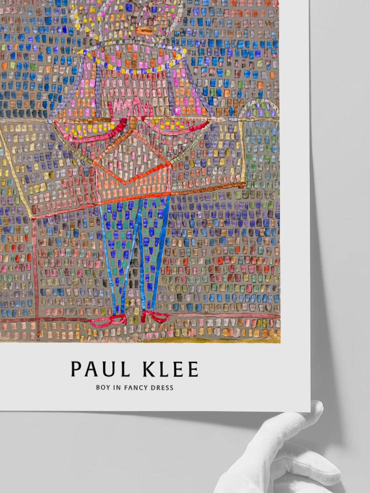 Paul Klee Boy in Fancy Dress - Art Print Poster