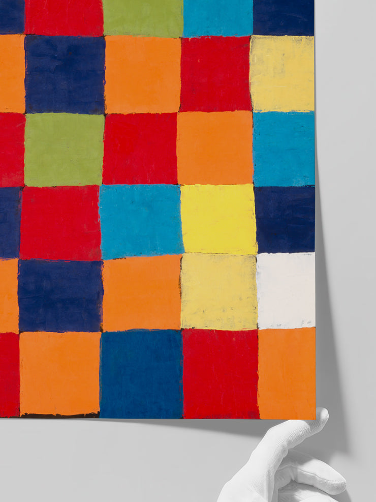 Paul Klee Colour Table Qu 1 - Art Print Poster