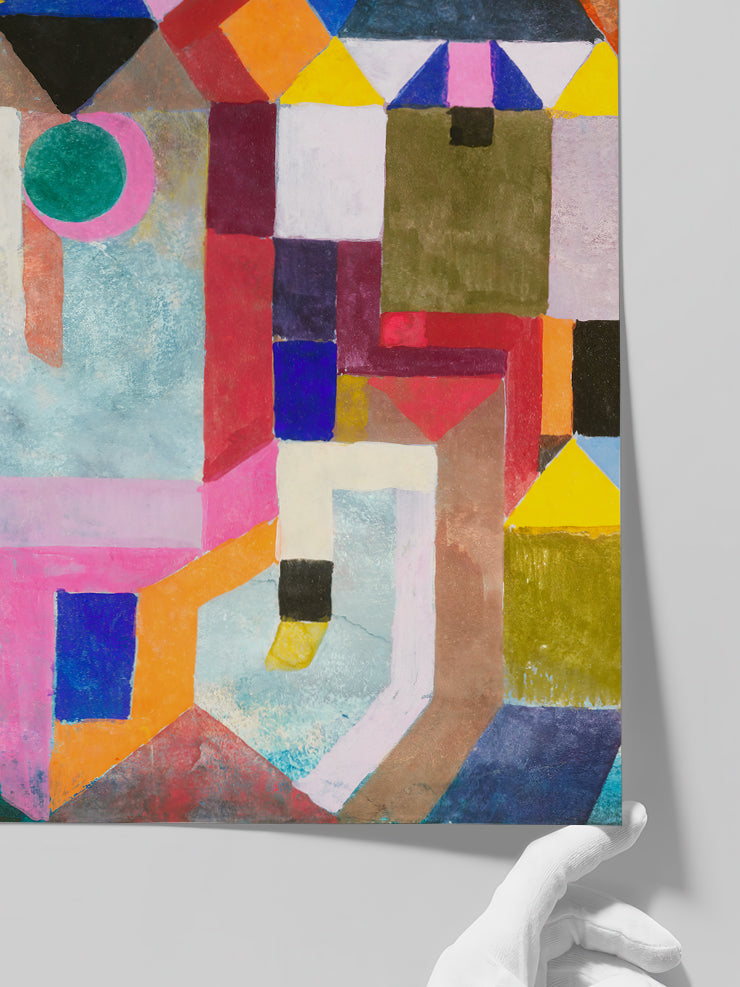 Paul Klee Colorful Architecture - Art Print Poster