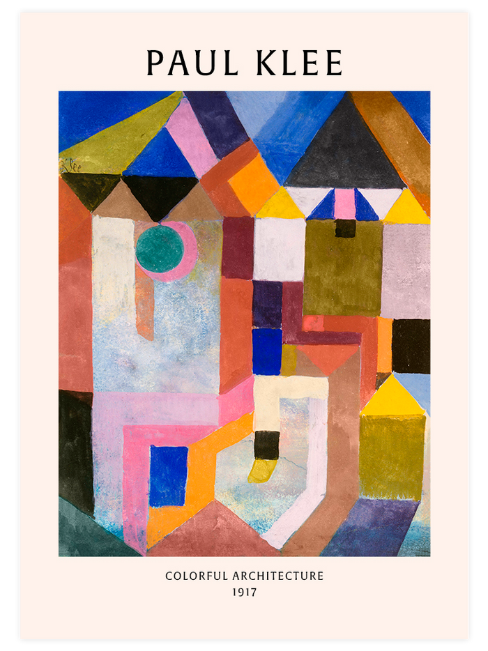Paul Klee Colorful Architecture - Poster Seti Duo Poster