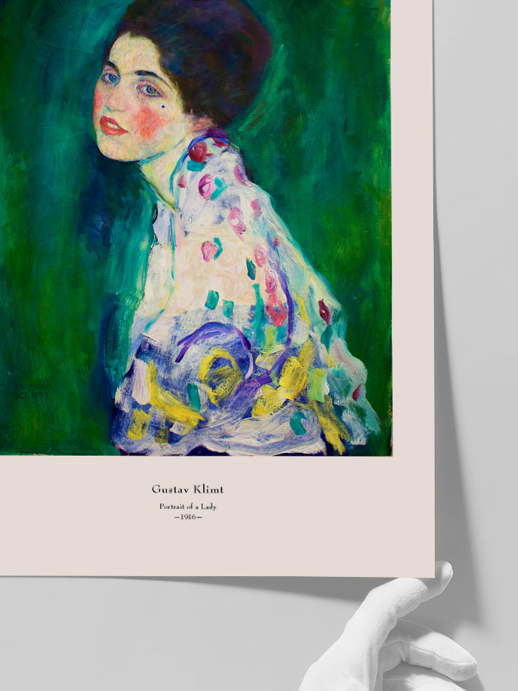 Klimt Bir Kadın Portresi - Art Print Poster