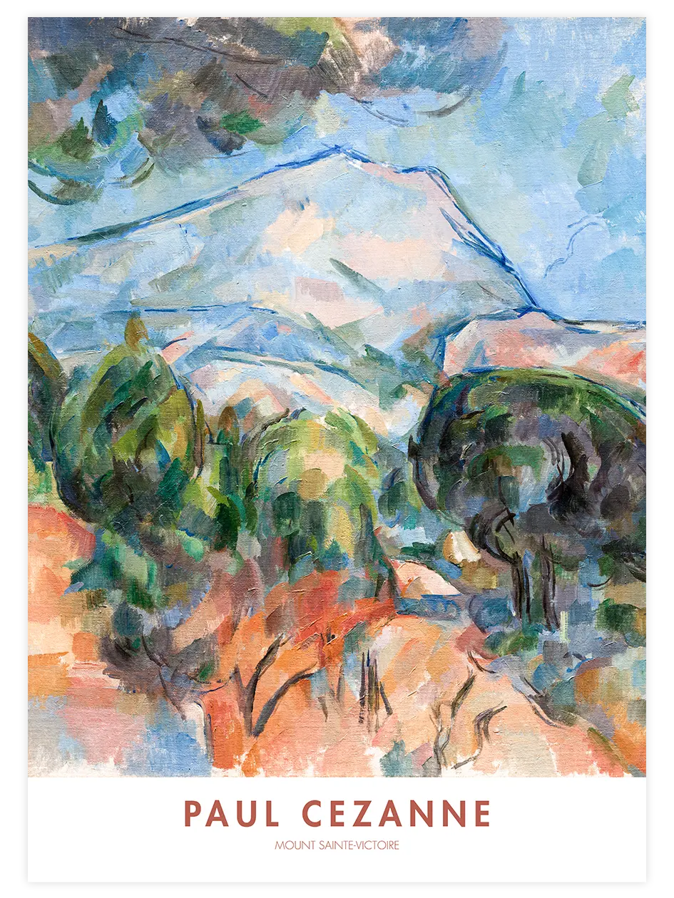 Cezanne Mont Sainte-Victoire - Art Print Ünlü Ressamlar Poster