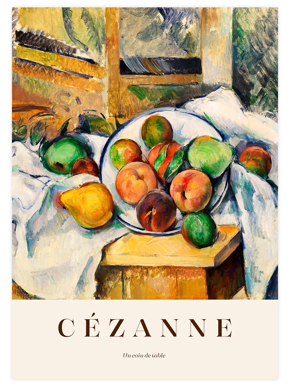 Cezanne A Table Corner - Art Print Ünlü Ressamlar Poster